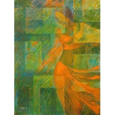 Maqbool Ahmed, 18 x 24 inch, Oil on Canvas, Figurative Painting, AC-MA-018